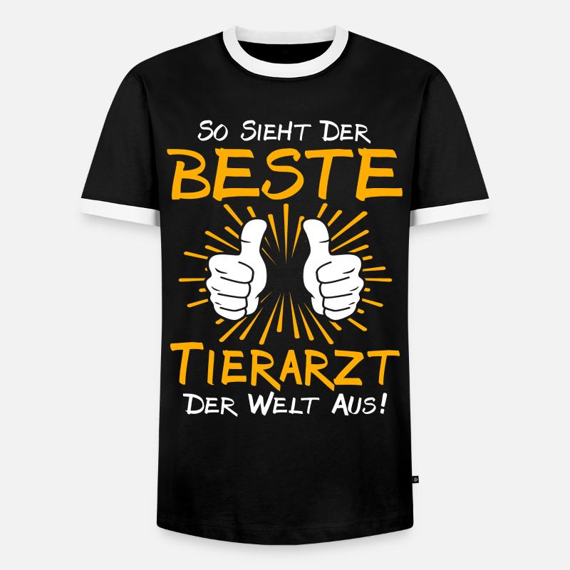 Tierarzt Geschenkidee - Männer Kontrast-T-Shirt - Schwarz/Weiß