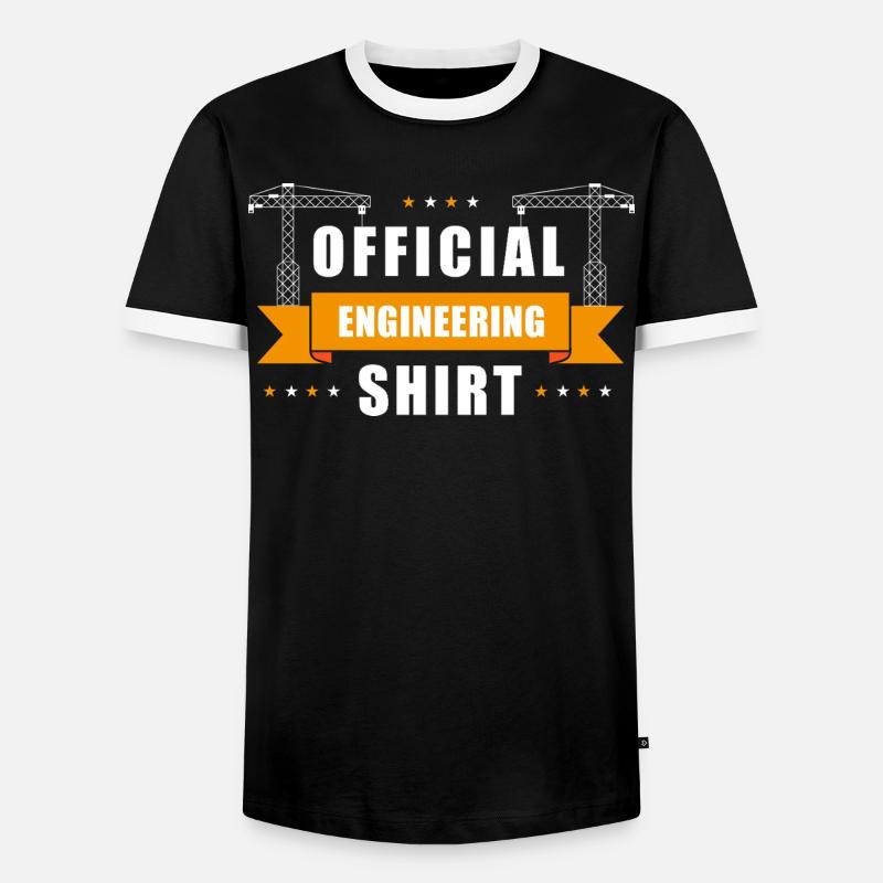Official Engineer Shirt - Men's Ringer Shirt - black/white