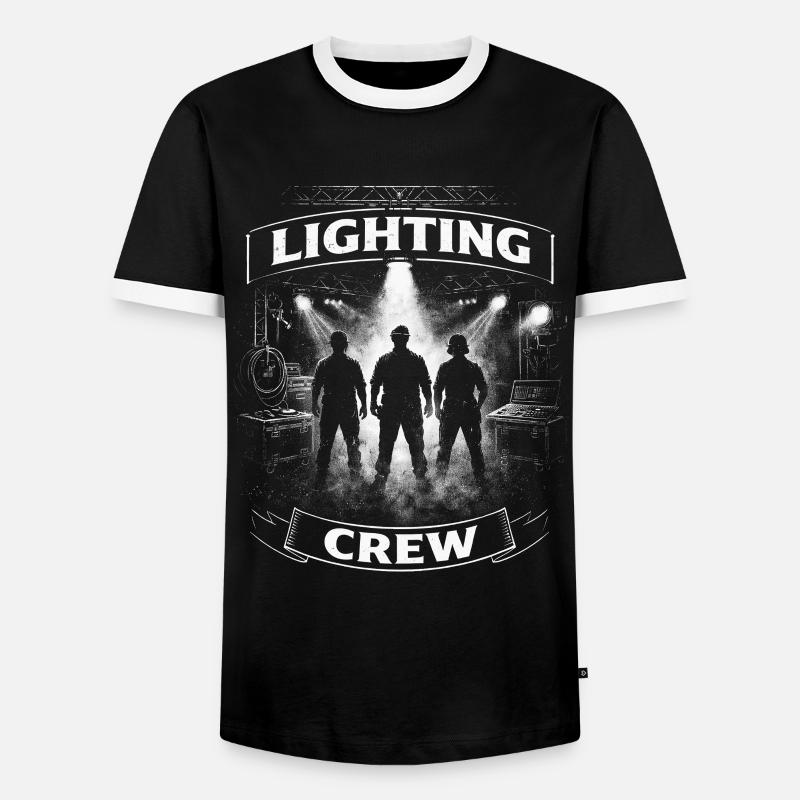 Lighting Technician Lighting Technician Lighting Crew - Men's Ringer Shirt - black/white