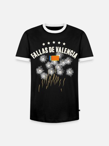 Fallas De Valencia Titan Salut - Männer Kontrast-T-Shirt - Schwarz/Weiß
