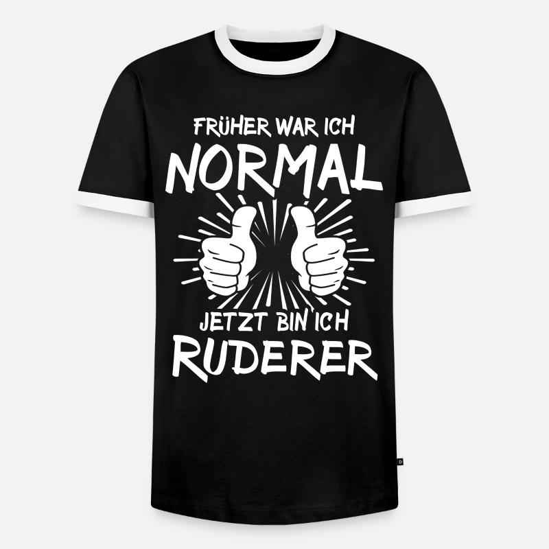 Rower - Men's Ringer Shirt - black/white