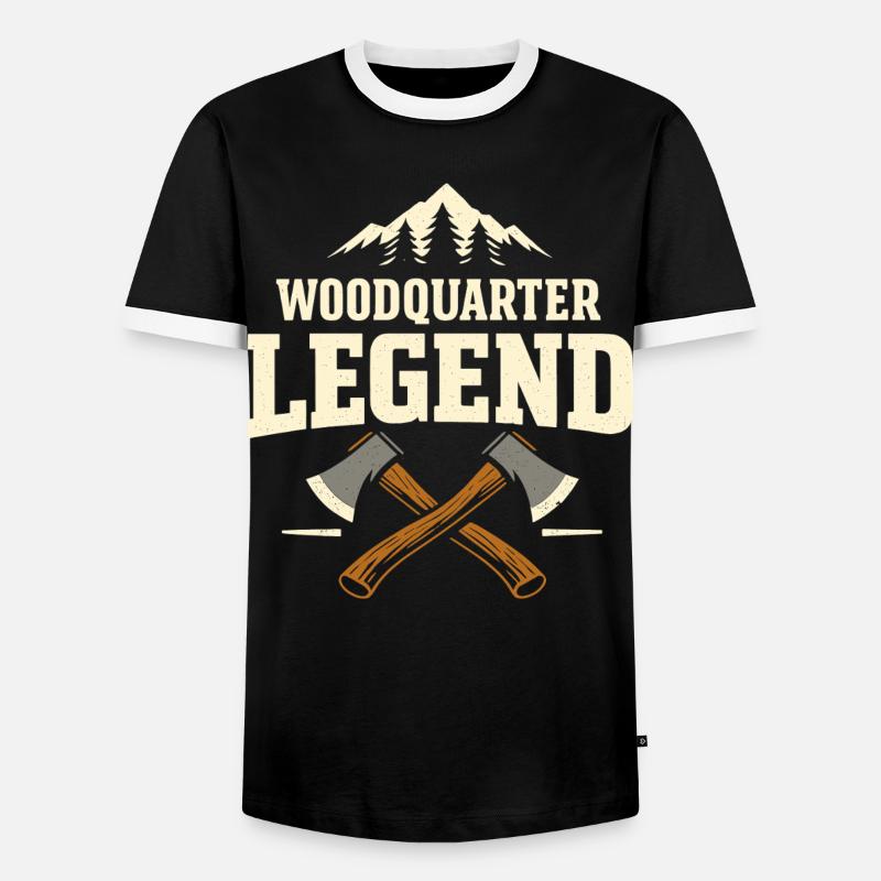 Waldviertel Legend Austria Pride - Men's Ringer Shirt - black/white