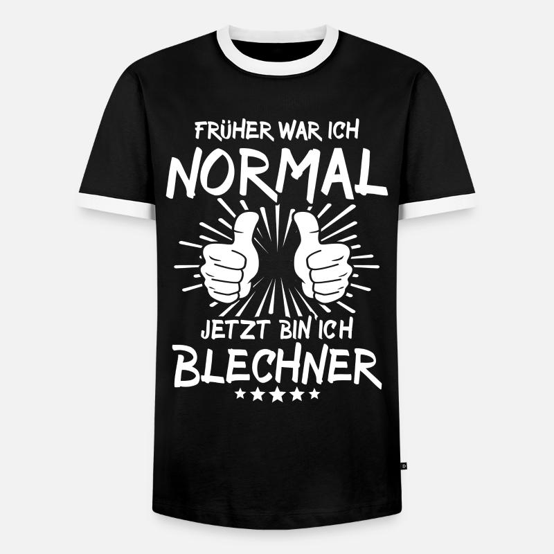 Blechner - Men's Ringer Shirt - black/white