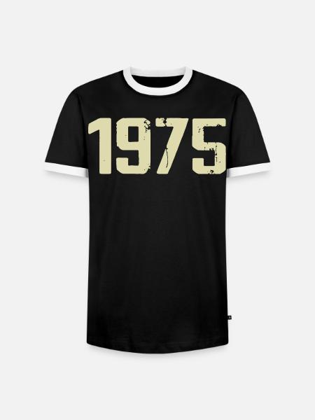 Jubilee 1975 - Men's Ringer Shirt - black/white