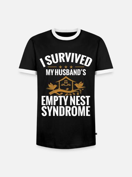 Empty-Nester-Syndrom Highschool-Absolvent – leeres Nest - Männer Kontrast-T-Shirt - Schwarz/Weiß