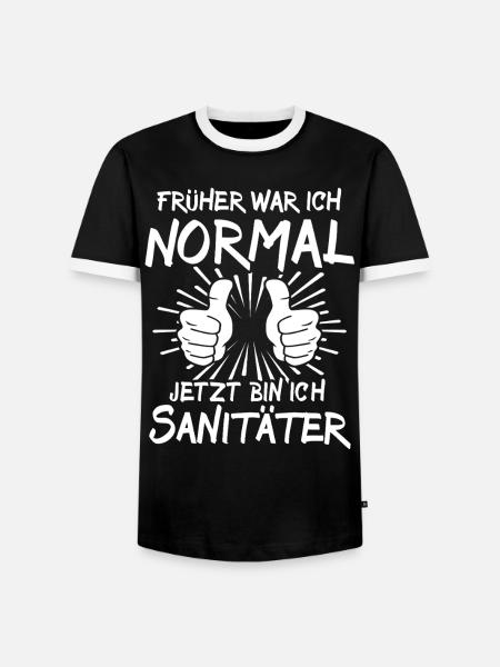 Sanitäter - Männer Kontrast-T-Shirt - Schwarz/Weiß