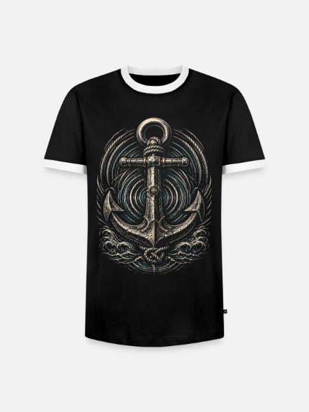 Shanty Choir Sea shanties - Men's Ringer Shirt - black/white