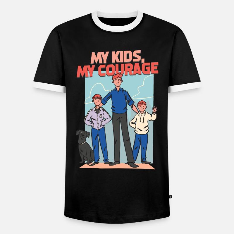 Single Dad Single Dad - Men's Ringer Shirt - black/white