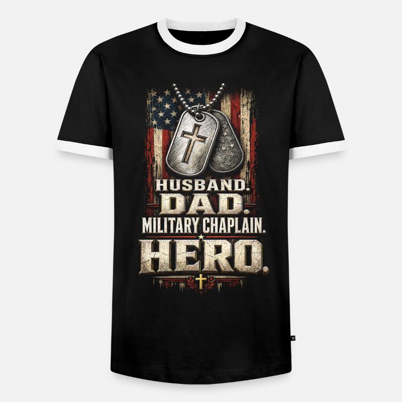 Chaplain, cleric, pastor - Men's Ringer Shirt - black/white