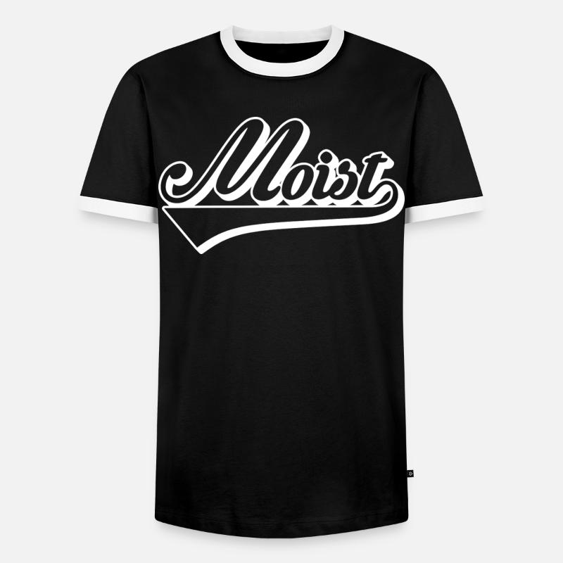 Mobiz Retro Script Logo - T-shirt contrasté Homme - noir/blanc