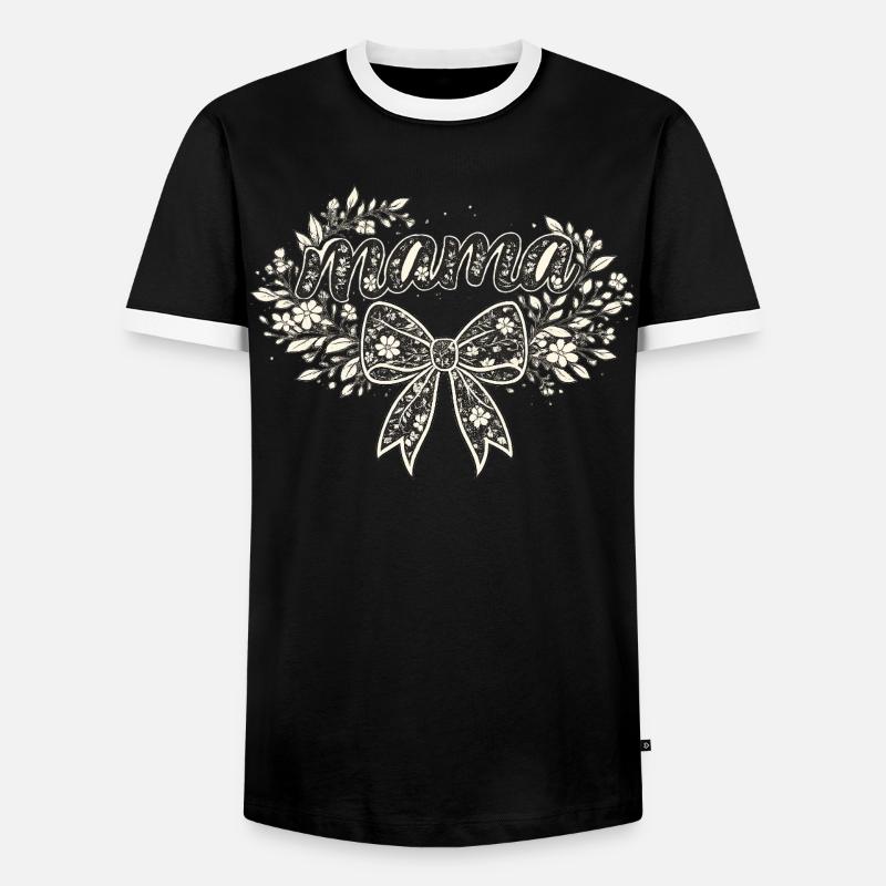 Mama-Geschenk: Retro-Mama-Visualisierung - Männer Kontrast-T-Shirt - Schwarz/Weiß