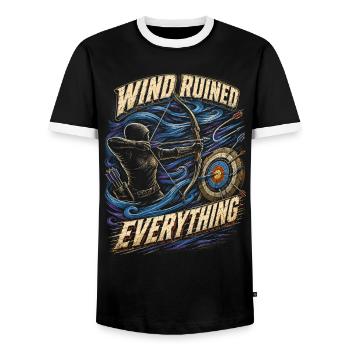 Archer Archer Wind a tout gâché - T-shirt contrasté Homme - noir/blanc - Devant - AI Model Female 172 light (172cm) & AI Model Male 178 light (178cm)