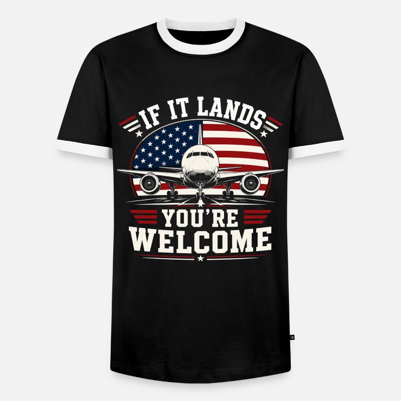Luftfahrt Techniker Flugzeug Wartung - Männer Kontrast-T-Shirt - Schwarz/Weiß