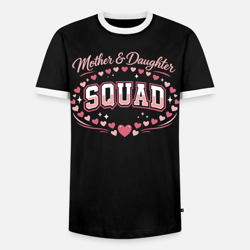 Mutter-Tochter-Trupp | Pink Komplizen Geschenk - Männer Kontrast-T-Shirt - Schwarz/Weiß