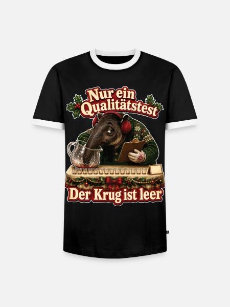 Der Krug ist leer - Männer Kontrast-T-Shirt - Schwarz/Weiß