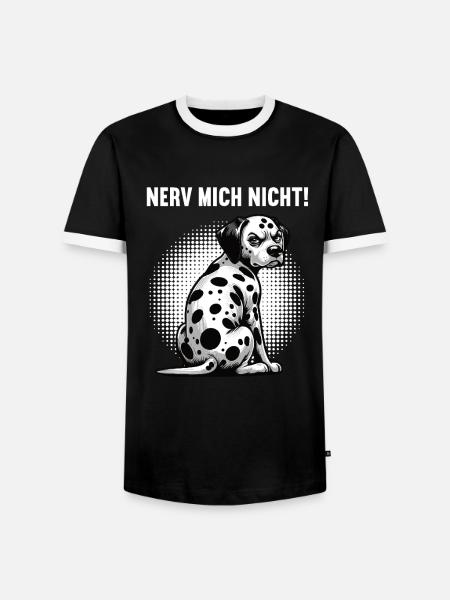 Nerv Mich Nicht Dalmatiner Dalmatinerbesitzer - Männer Kontrast-T-Shirt - Schwarz/Weiß