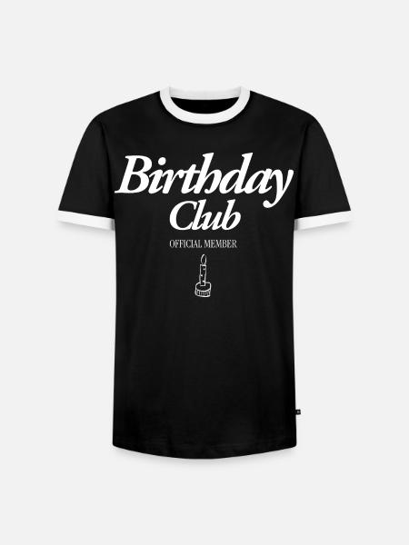 Birthday Club - Männer Kontrast-T-Shirt - Schwarz/Weiß