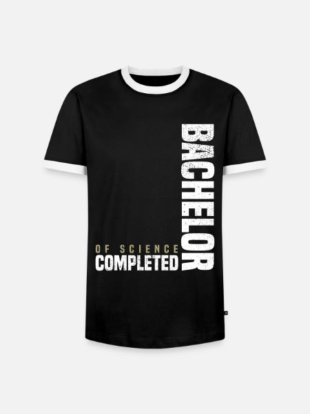 Bachelor of Science - Männer Kontrast-T-Shirt - Schwarz/Weiß
