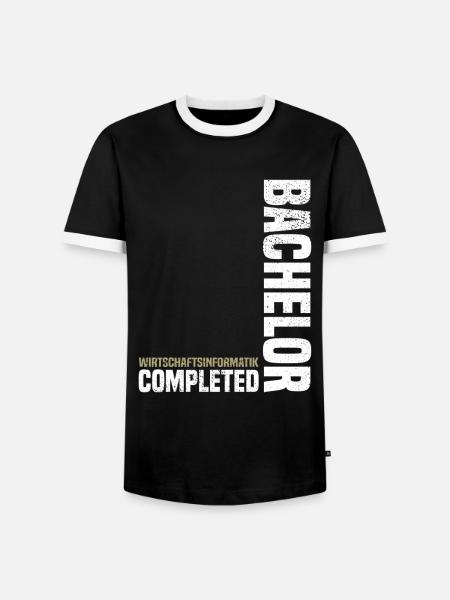 Bachelor Wirtschaftsinformatik - Männer Kontrast-T-Shirt - Schwarz/Weiß