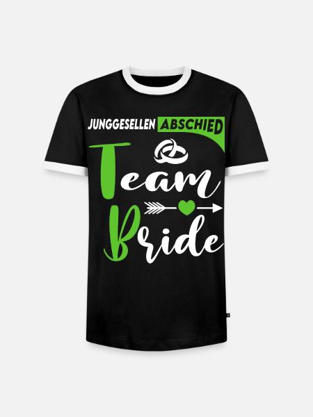 Junggesellenabschied Team Bride Hochzeit Ringe - Männer Kontrast-T-Shirt - Schwarz/Weiß