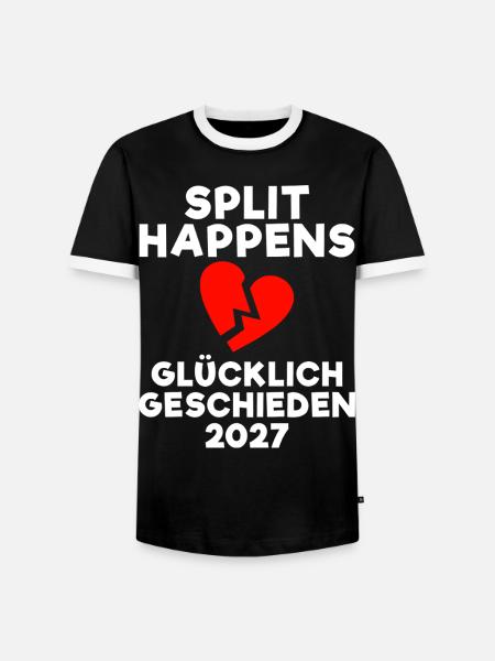 Scheidung 2027 Scheidungsgeschenk Scheidungsparty - Männer Kontrast-T-Shirt - Schwarz/Weiß