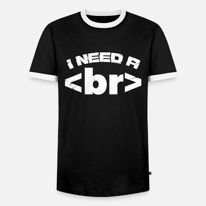 Programmierer - Männer Kontrast-T-Shirt - Schwarz/Weiß
