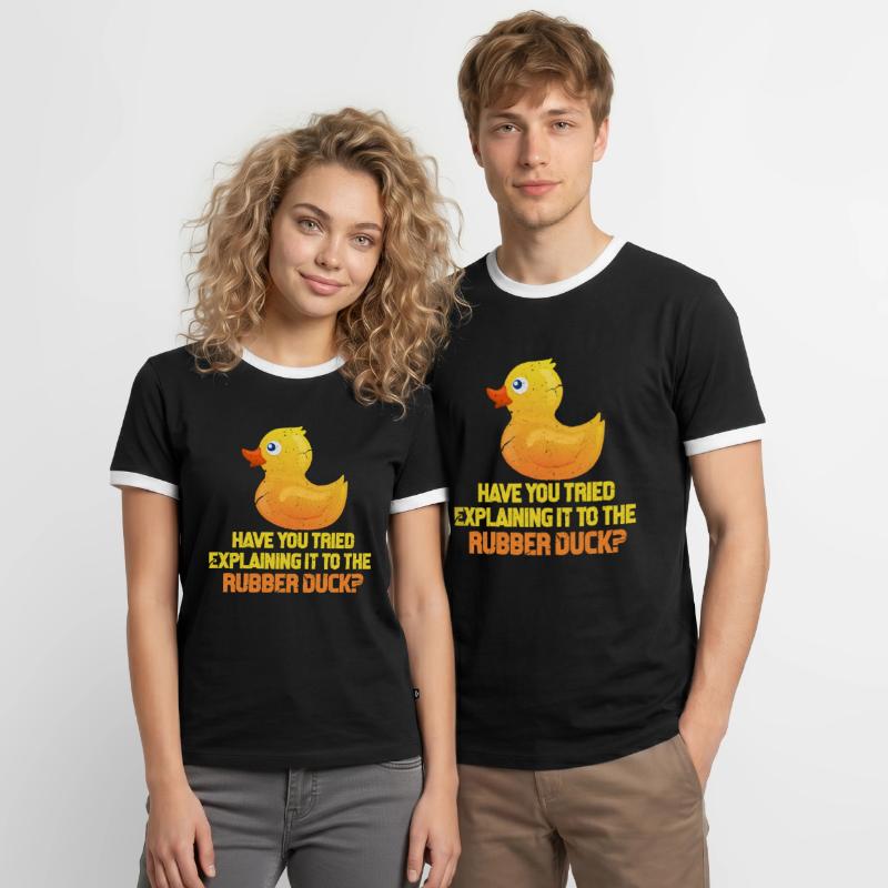 Programmierer Code Informatik Coder Geschenk Männer Kontrast-T-Shirt