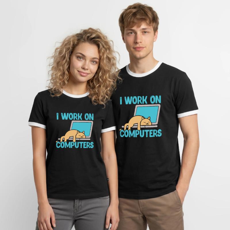 Programmer computer code informatics gift Men's Ringer Shirt