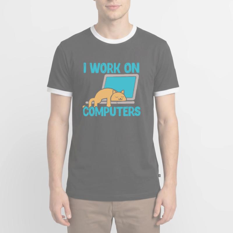 Programmer computer code informatics gift Men's Ringer Shirt