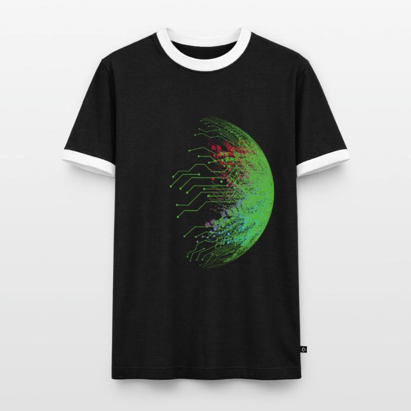 Binary code Men's Ringer Shirt