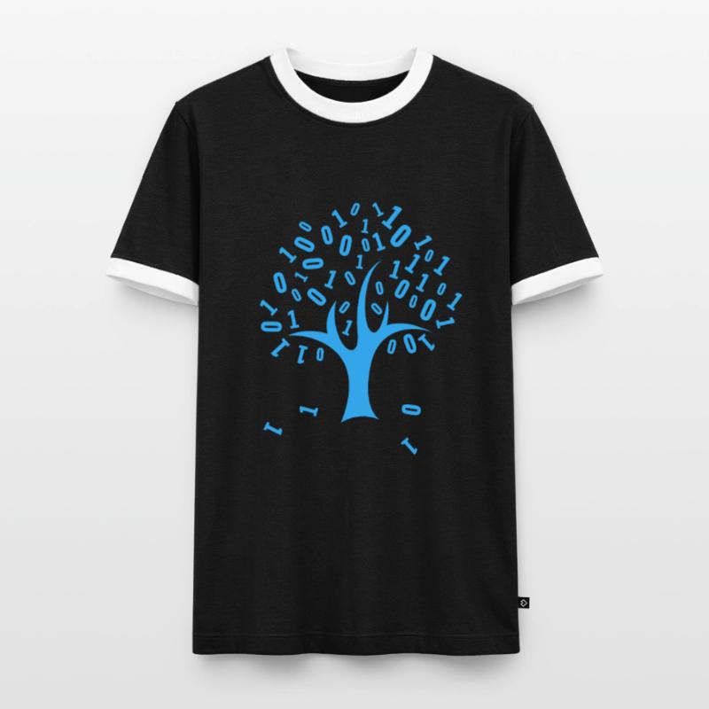 Binary code Men's Ringer Shirt