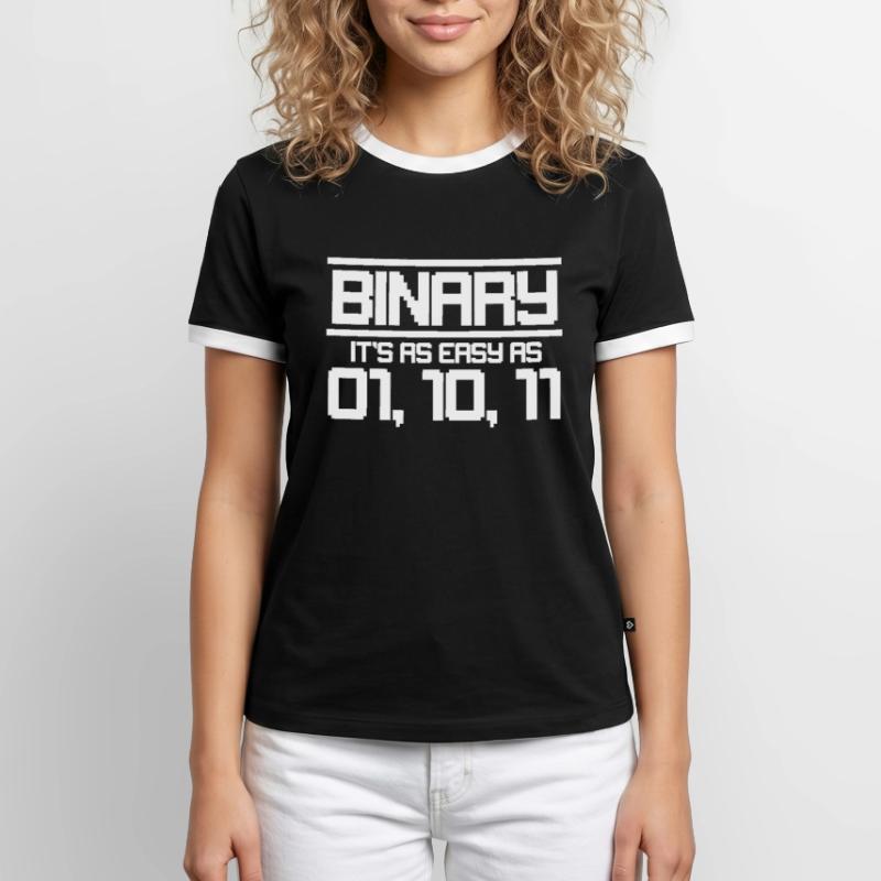 Binary code Men's Ringer Shirt