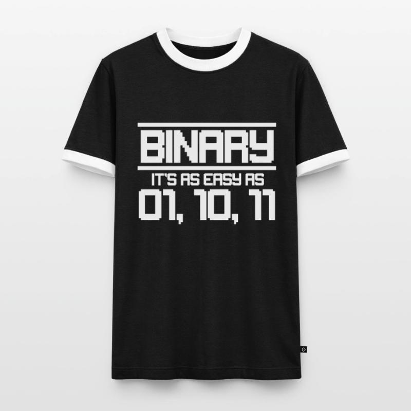 Binary code Men's Ringer Shirt