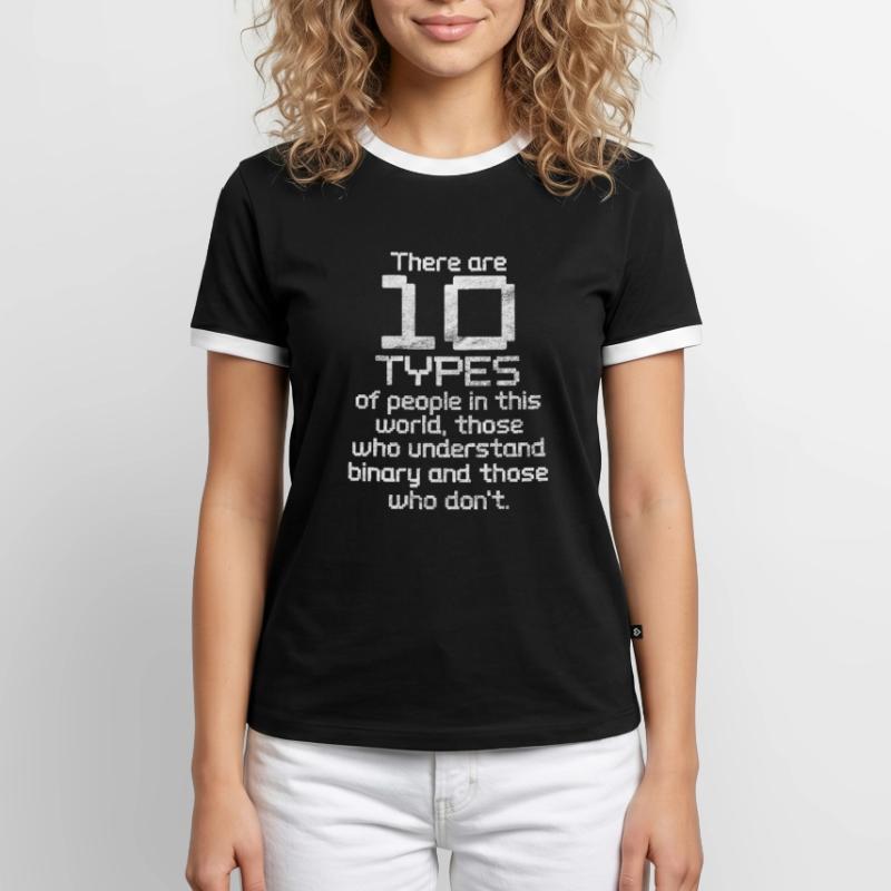 Binary code Men's Ringer Shirt