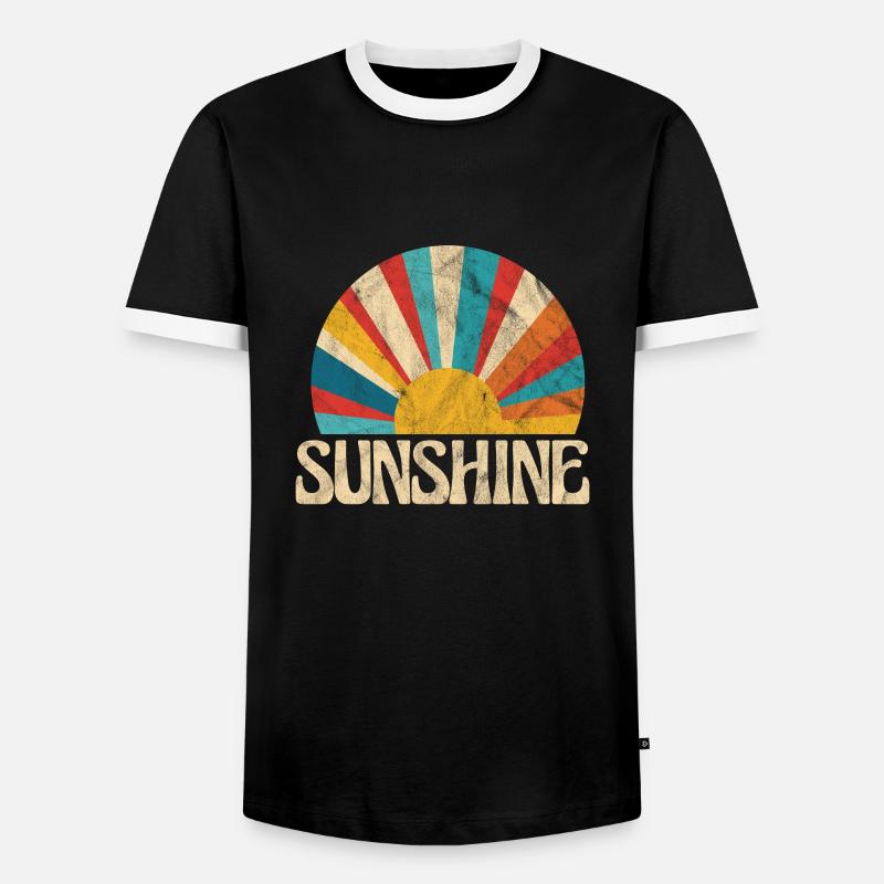 Hippy - Men's Ringer Shirt - black/white