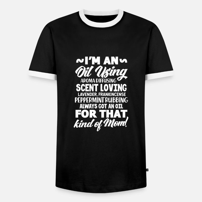 Essential Oils Ätherische Öle - Men's Ringer Shirt - black/white
