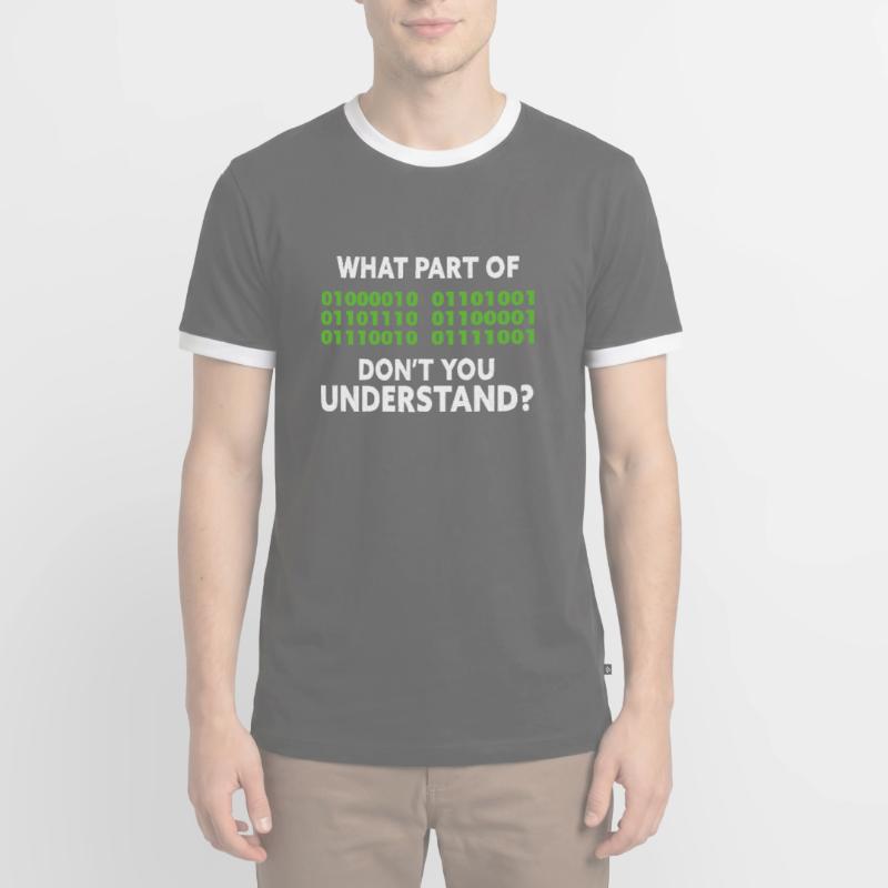 Programmeur Compuer Nerd Coder Software Cadeau T-shirt contrasté Homme