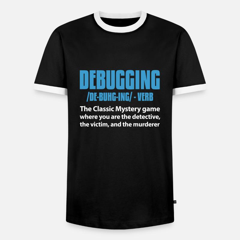 Software Developer Programmer Software - Men's Ringer Shirt - black/white