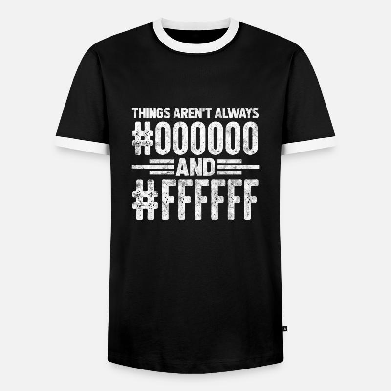 Programmeur - T-shirt contrasté Homme - noir/blanc