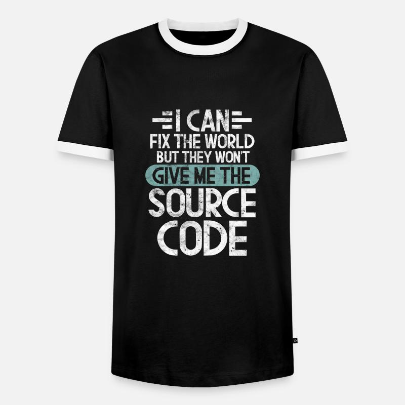 Programmierer - Männer Kontrast-T-Shirt - Schwarz/Weiß