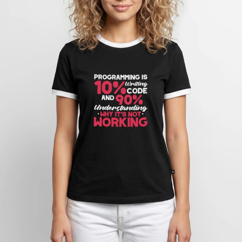 Software Developer Programmer Software Men's Ringer Shirt