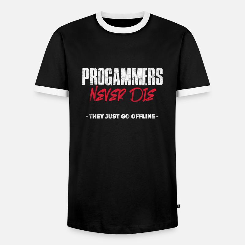 Programmierer - Männer Kontrast-T-Shirt - Schwarz/Weiß