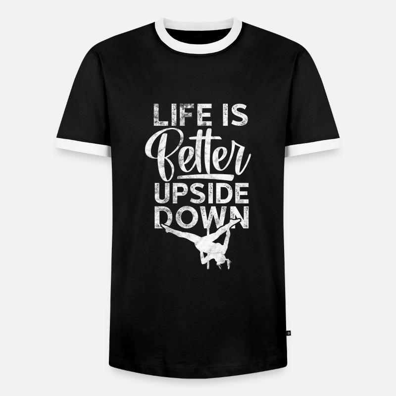 Pole Dance - Men's Ringer Shirt - black/white