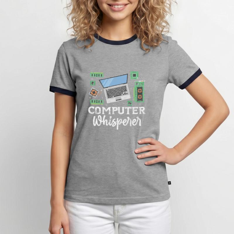 Computer Nerd PC Programmer Computer Science Gift Men's Ringer Shirt