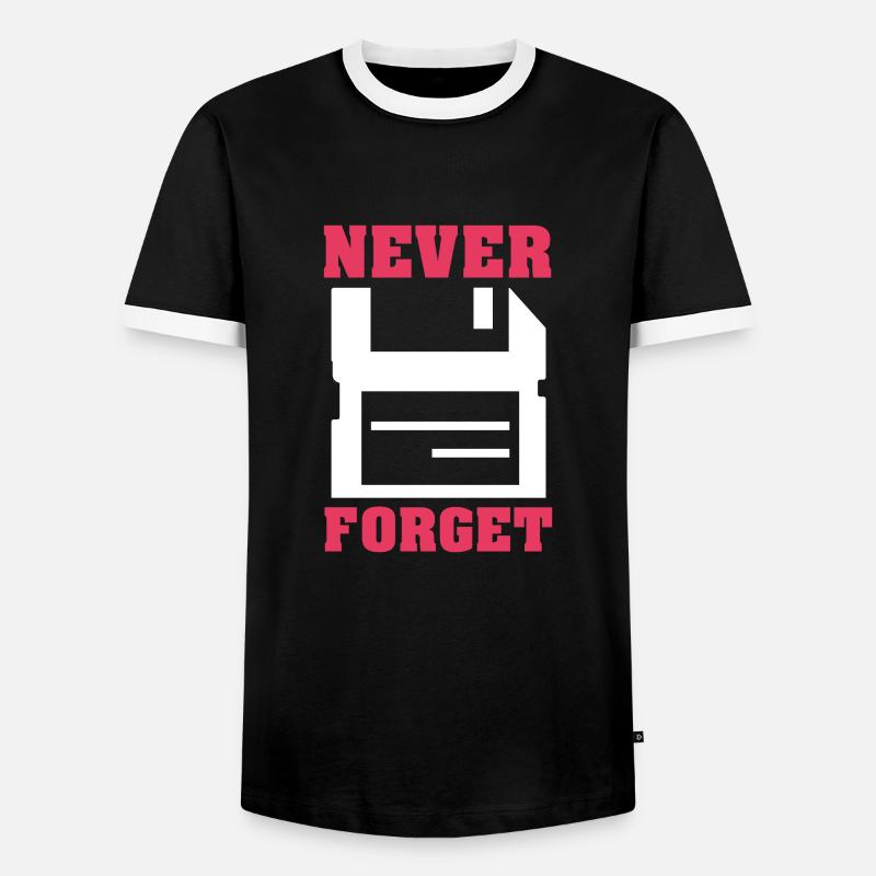 Computer - Männer Kontrast-T-Shirt - Schwarz/Weiß