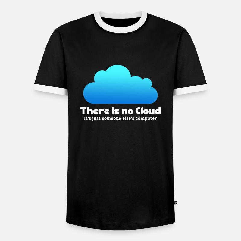 Computer - Men's Ringer Shirt - black/white