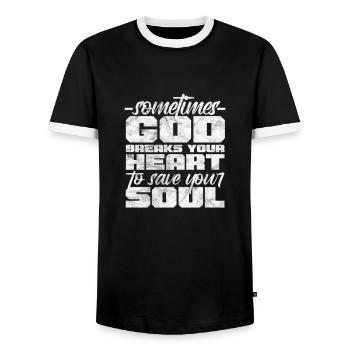 Motivation Motivieren Karriere Spruch Geschenk - Männer Kontrast-T-Shirt - Schwarz/Weiß - Vorne - AI Model Female 172 light (172cm) & AI Model Male 178 light (178cm)