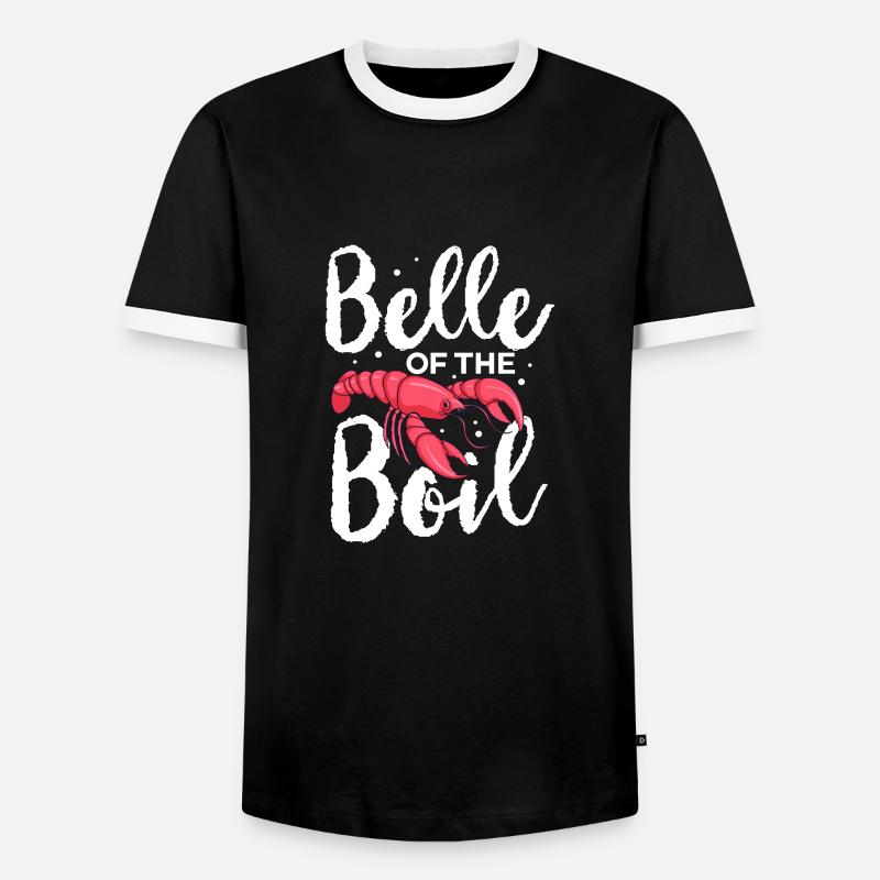Languste - Männer Kontrast-T-Shirt - Schwarz/Weiß