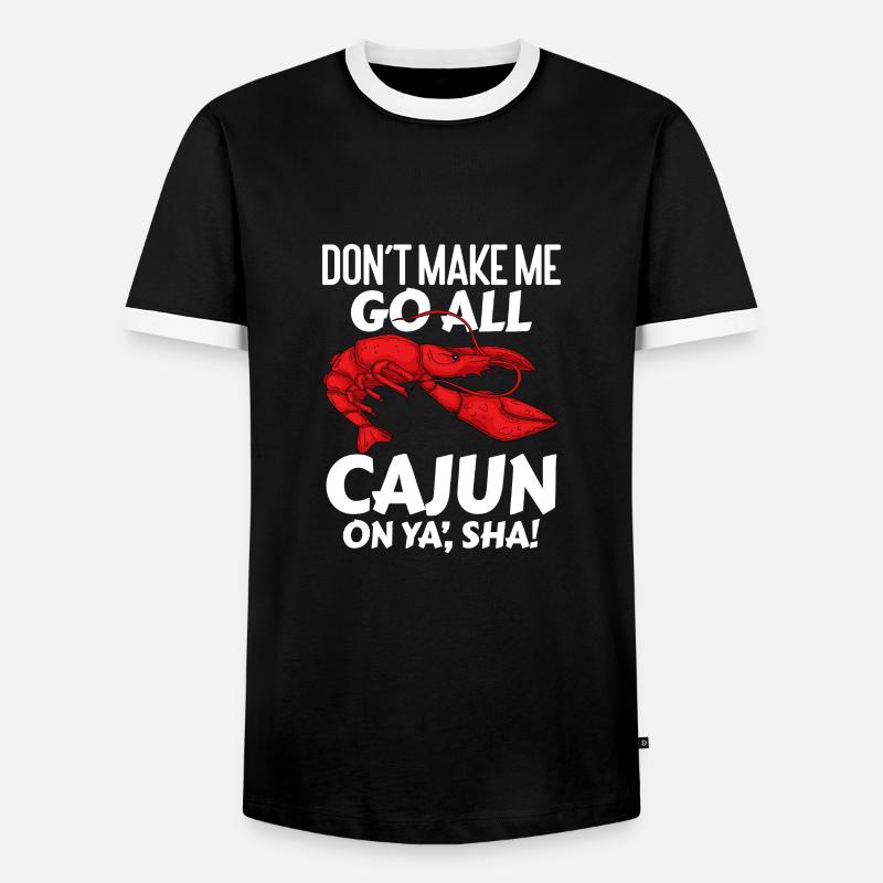 Languste - Männer Kontrast-T-Shirt - Schwarz/Weiß
