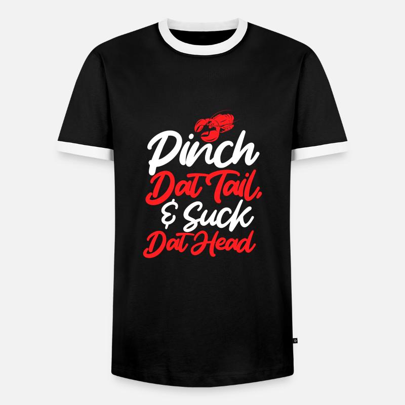 Crayfish - Men's Ringer Shirt - black/white